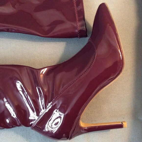 NWOT Gia Thigh High Patent Boot - Picture 5 of 11